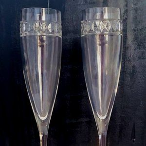 NWT Kate Spade Bedford Diamond Champagne Flutes